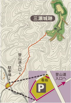登山道入口マップ